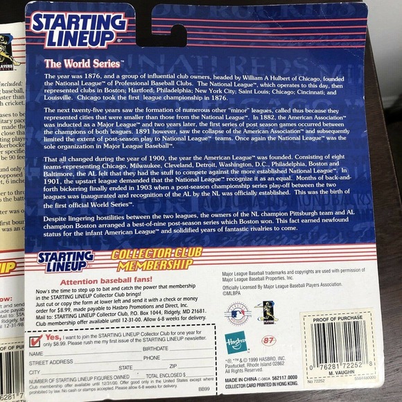 Lot of 6 MLB Baseball Starting Lineup 98/99 Vintage Figurines Mo Vaughn Bagwell - Picture 7 of 9